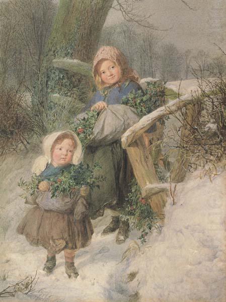 The Holly Gatherers (mk46), Frederic james Shields,ARWS